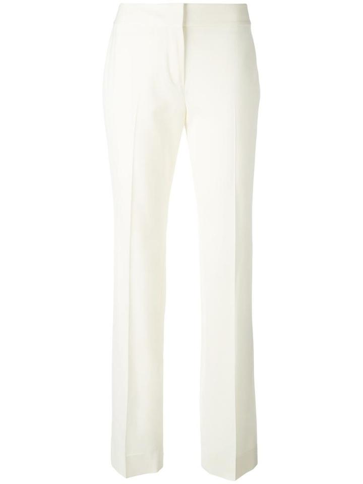 Maison Margiela Straight Leg Tailored Trousersa, Women's, Size: 44, Nude/neutrals, Virgin Wool/spandex/elastane/cotton