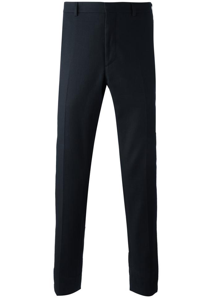 Fendi Tailored Trousers, Men's, Size: 50, Black, Cotton/spandex/elastane/polyester/viscose