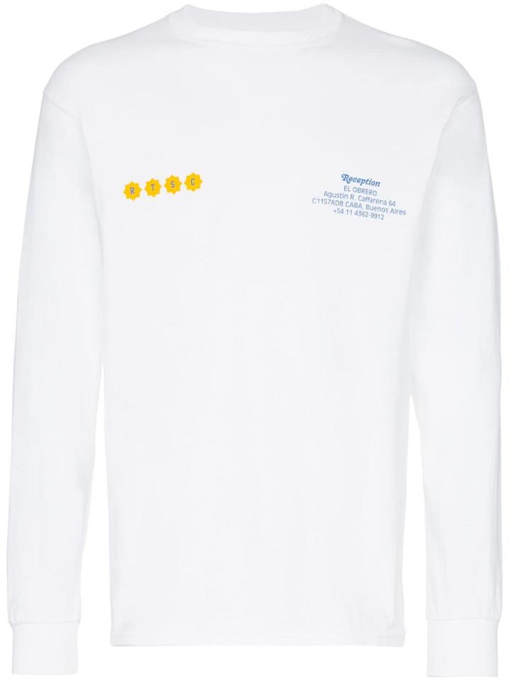 Reception Buenos Aires Long Sleeve T-shirt - White