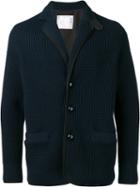 Sacai Chunky Knit Cardigan, Men's, Size: 2, Blue, Cotton/acrylic/wool/nylon