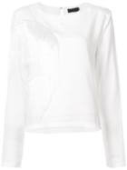 Maki Oh - Fringed Blouse - Women - Cotton/polyester/luroyl Lysine Phenoxyethanol - M, White, Cotton/polyester/luroyl Lysine Phenoxyethanol