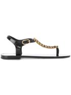 Dolce & Gabbana Beachwear Nappa Sandals - Black
