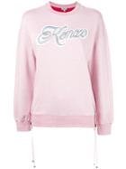 Kenzo - Kenzo Lyrics Sweatshirt - Women - Cotton/nylon/polyester - S, Pink/purple, Cotton/nylon/polyester