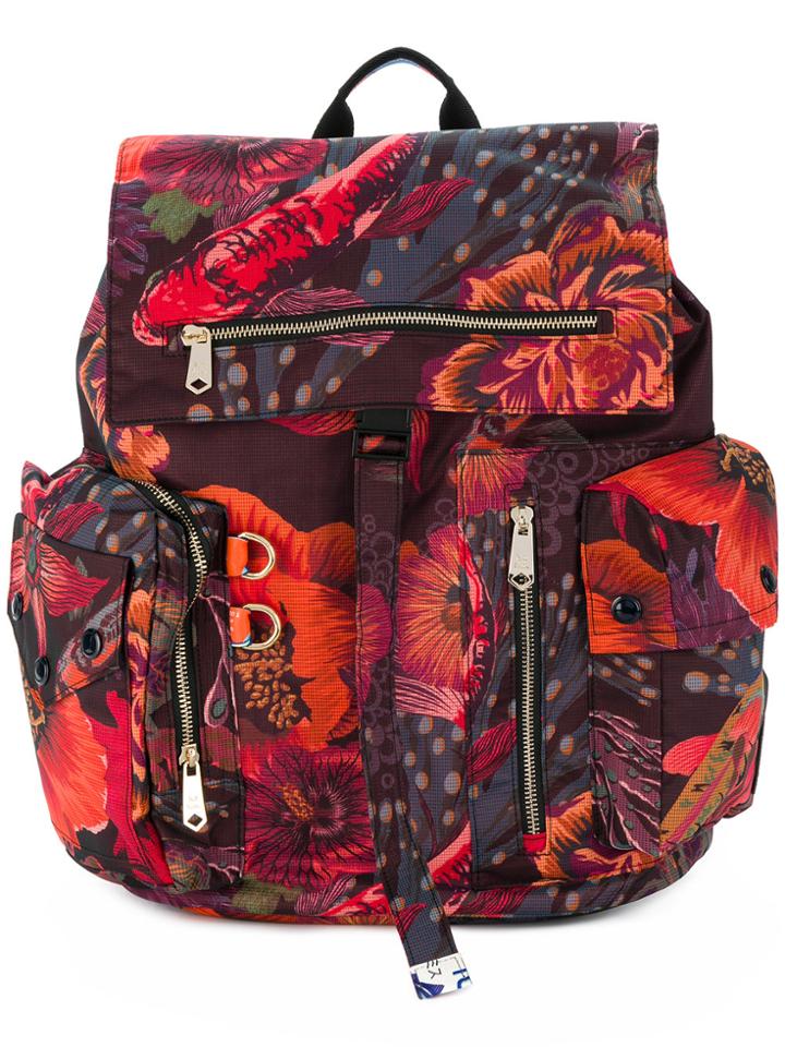 Paul Smith Ocean Print Backpack - Multicolour