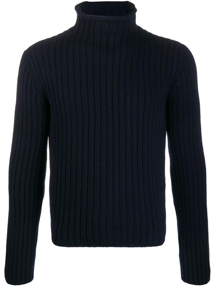 Les Copains Ribbed Knit Jumper - Blue