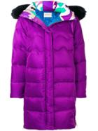 Emilio Pucci Midi Puffer Coat - Purple