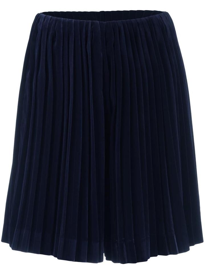 Marco De Vincenzo Pleated Skirt, Women's, Size: 42, Blue, Polyester