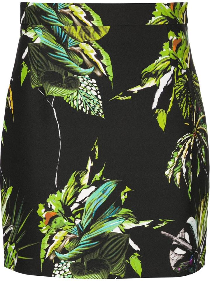 Proenza Schouler Floral Print Mini Skirt