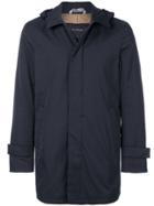Dell'oglio Straight-fit Hooded Coat - Blue