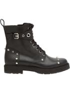 Fendi Lace-up Studded Boots - Black