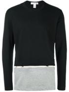 Comme Des Garçons Shirt Colour Block Sweatshirt, Men's, Size: Medium, Black, Cotton