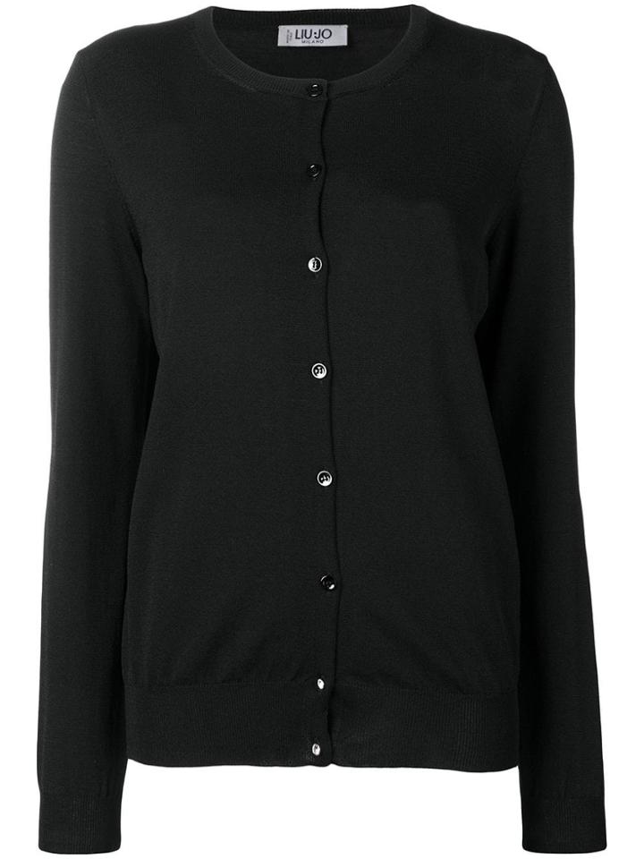 Liu Jo Round Neck Cardigan - Black