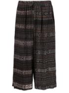 Baja East Patterned Knit Culottes