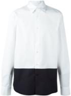 Marni Contrast Hem Shirt, Men's, Size: 54, White, Cotton