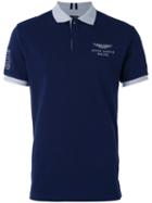 Hackett Chest Print Polo Shirt, Men's, Size: Xxl, Blue, Cotton