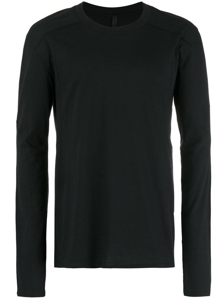 Barbara I Gongini Longsleeved T-shirt, Men's, Size: 48, Black, Cotton