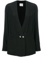 Forte Forte V-neck Button Blazer - Black