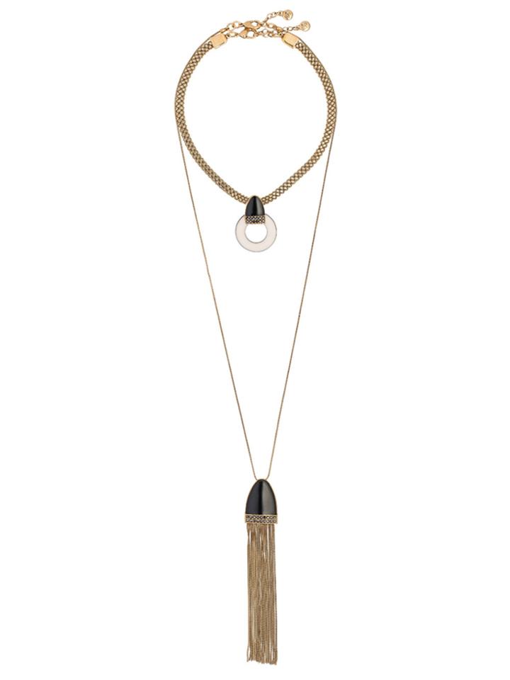Camila Klein Layered Chain Pendant Necklace - Unavailable