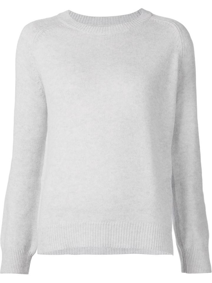 321 Crew Neck Sweater, Women's, Size: Small, Grey, Cashmere/wool