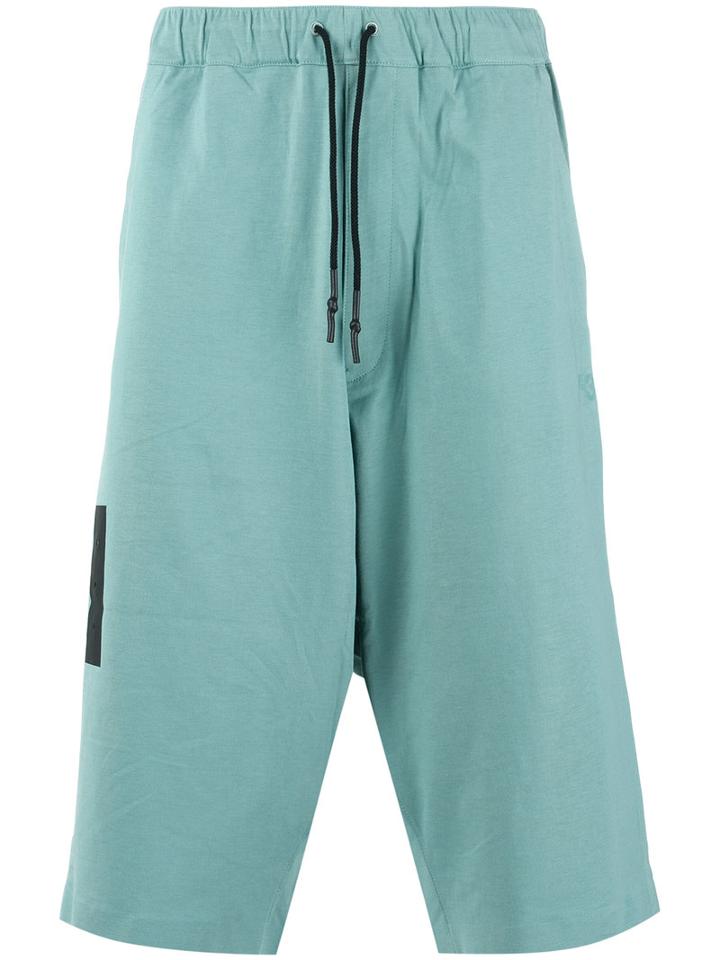 Y-3 Track Shorts, Men's, Size: Large, Green, Cotton
