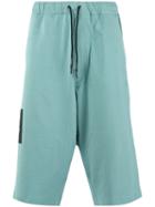 Y-3 Track Shorts, Men's, Size: Large, Green, Cotton