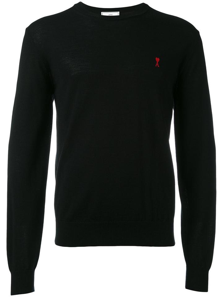 Ami Alexandre Mattiussi - Ami De Caur Sweater - Men - Wool - Xxl, Black, Wool