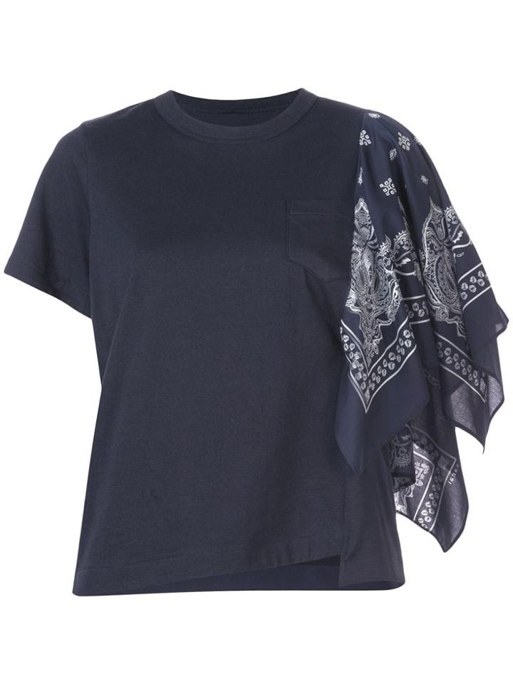 Sacai Bandana T-shirt - Blue