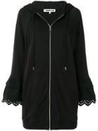 Mcq Alexander Mcqueen Macramé Detailing Zipped Hoodie - Black