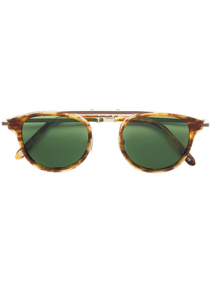 Garrett Leight Van Buren Combo Sunglasses - Brown