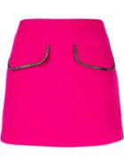 Harvey Faircloth High Waisted Mini Skirt - Pink