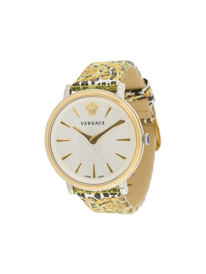 Versace V-circle Tribute Watch - Yellow