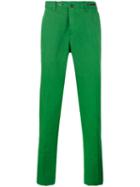 Pt01 - Slim-fit Trousers - Men - Cotton/linen/flax - 48, Green, Cotton/linen/flax