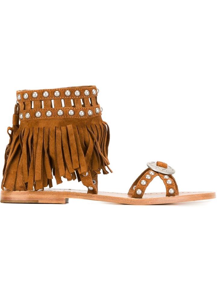 Ash 'mary J' Fringe Sandals