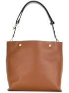 Marni Contrast Handle Shoulder Bag, Women's, Brown