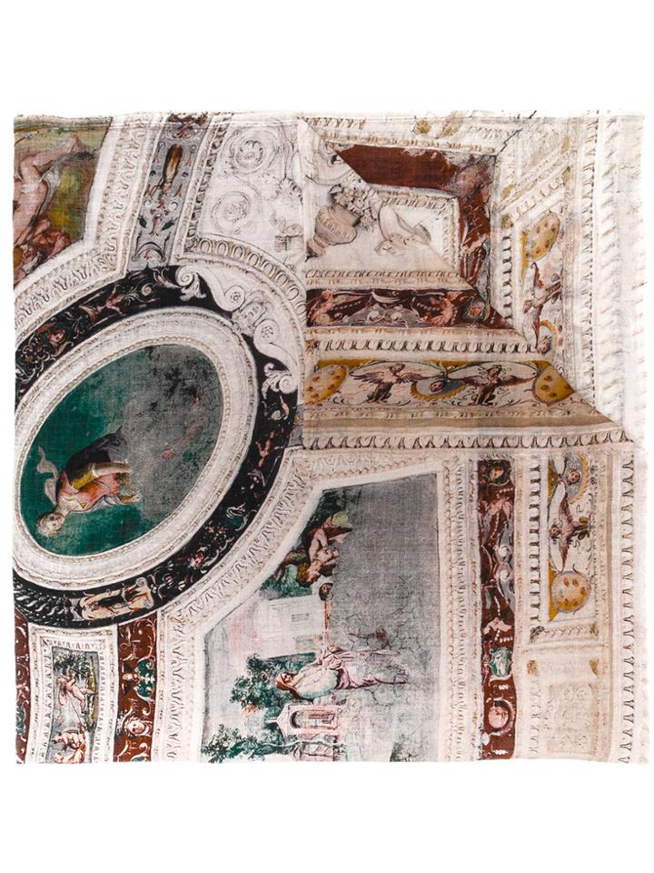 Faliero Sarti Printed Scarf - Grey