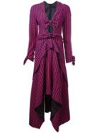 Proenza Schouler Knot Front Midi Dress, Women's, Size: 12, Red, Silk/viscose