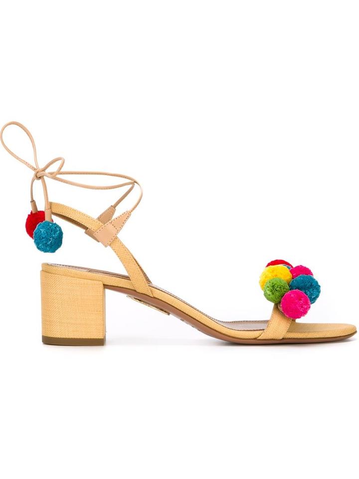 Aquazzura 'pompom' Sandals