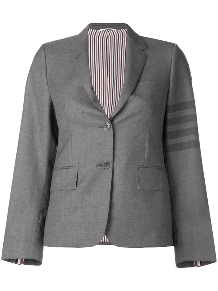 Thom Browne 4-bar Narrow Uniform Sport Coat - Grey