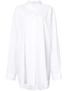 Maison Margiela - Oversized Shirt Dress - Women - Cotton - S, White, Cotton