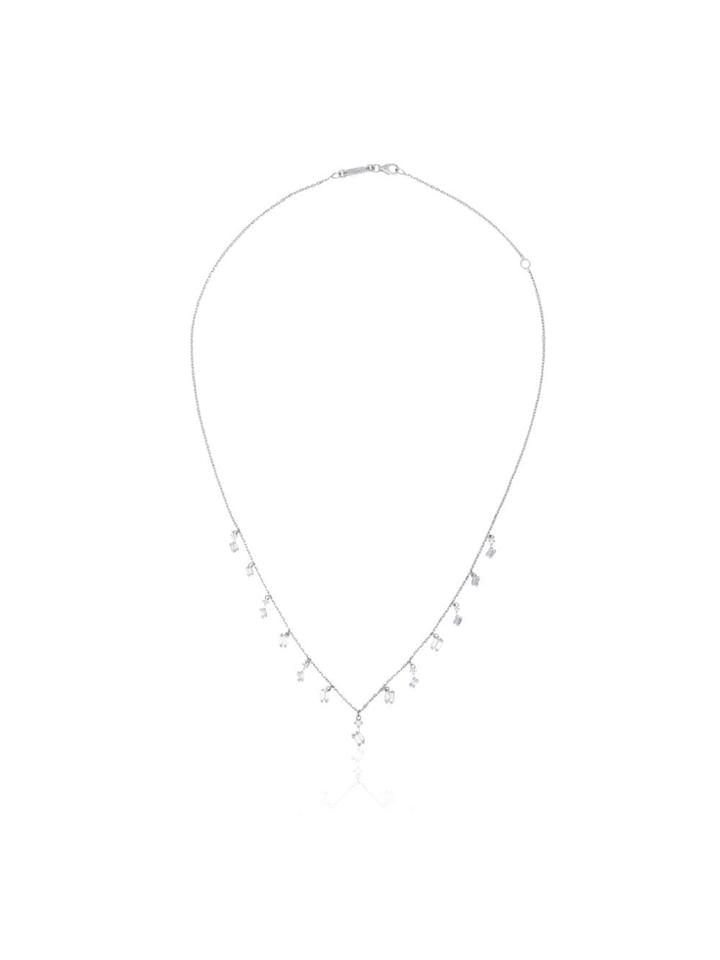 Suzanne Kalan 18kt White Gold Diamond Necklace - Metallic
