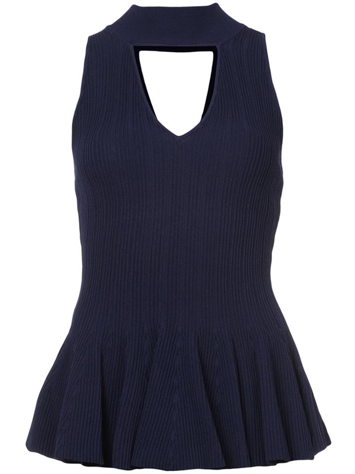 Jonathan Simkhai Halterneck Blouse - Blue
