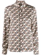 Liu Jo Monogram Print Shirt - Neutrals