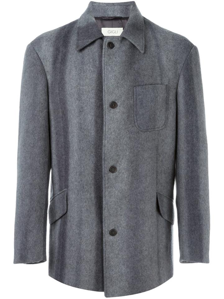 Romeo Gigli Vintage Single Breasted Short Coat - Grey