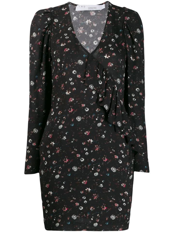 Iro Lonea Floral Print Dress - Black