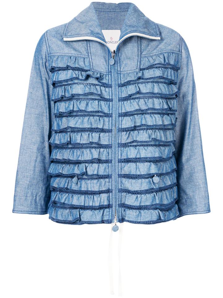 Moncler Frill Zipped Jacket - Blue