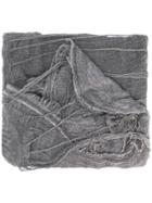 Forme D'expression Distressed Oversized Scarf - Grey
