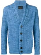 Roberto Collina Long-sleeve Knitted Cardigan - Blue