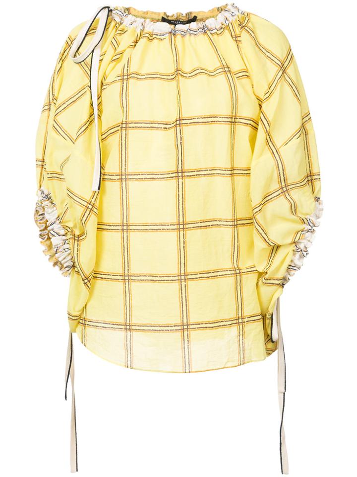 Derek Lam Balloon Blouse With Drawstring Detail - Multicolour