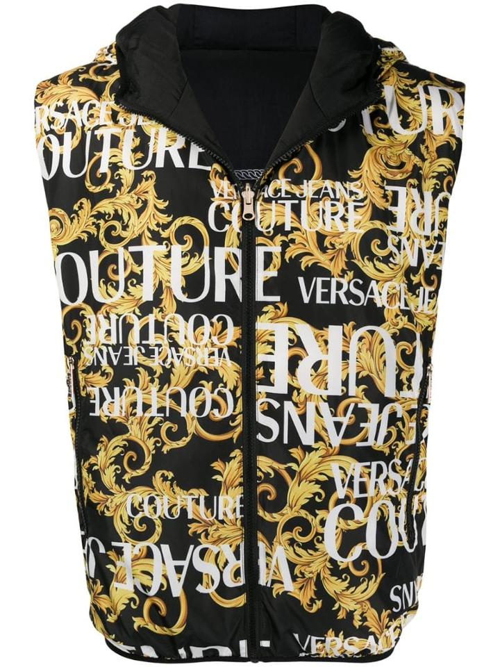 Versace Jeans Couture Reversible Padded Vest - Black