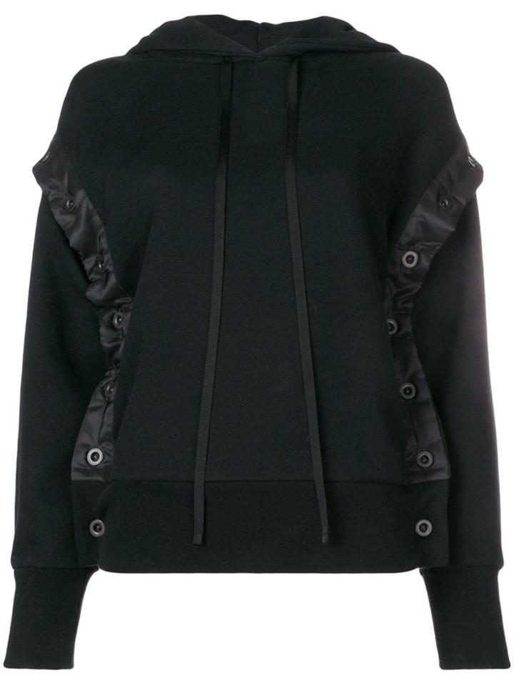 Unravel Project Shell Trim Hoodie - Black
